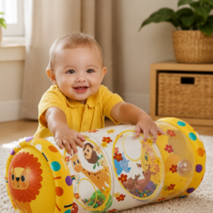 Juguetes, niños, bebés, gateo